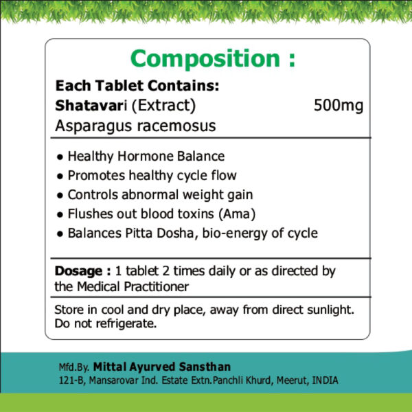 Shatavari Tablets - Image 2