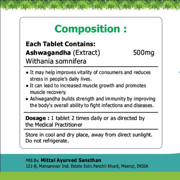 Ashwagandha Tablets - Image 2